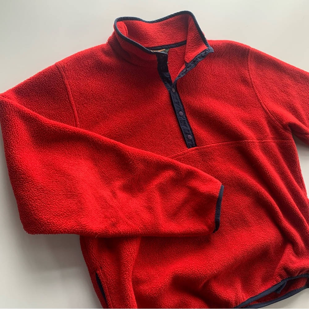 LL Bean Fleece Sweater Quarter Zip